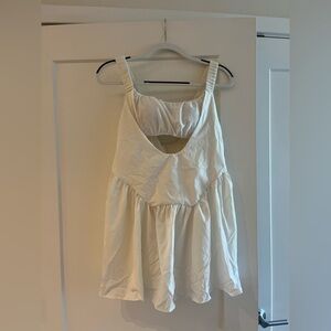 Women’s WHITE workout dress (free-people look-alike) never worn! Size small